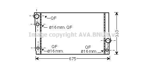 AVA QUALITY COOLING Радиатор, охлаждение двигателя BW2354